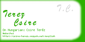 terez csire business card